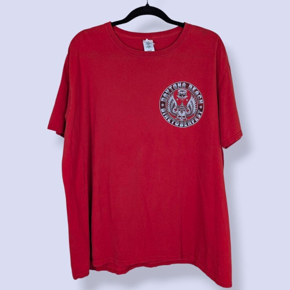 Daytona Beach Biketoberfest 2012 Red Tee - Picture 2 of 5
